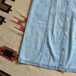 Light Wash Cowgirl Denim Dress - Medium