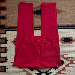 Vintage Redish Pink Wranglers 27 inch waist