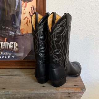 Black Texas Cowboy Boots - Men’s 8.5 / Women’s 10