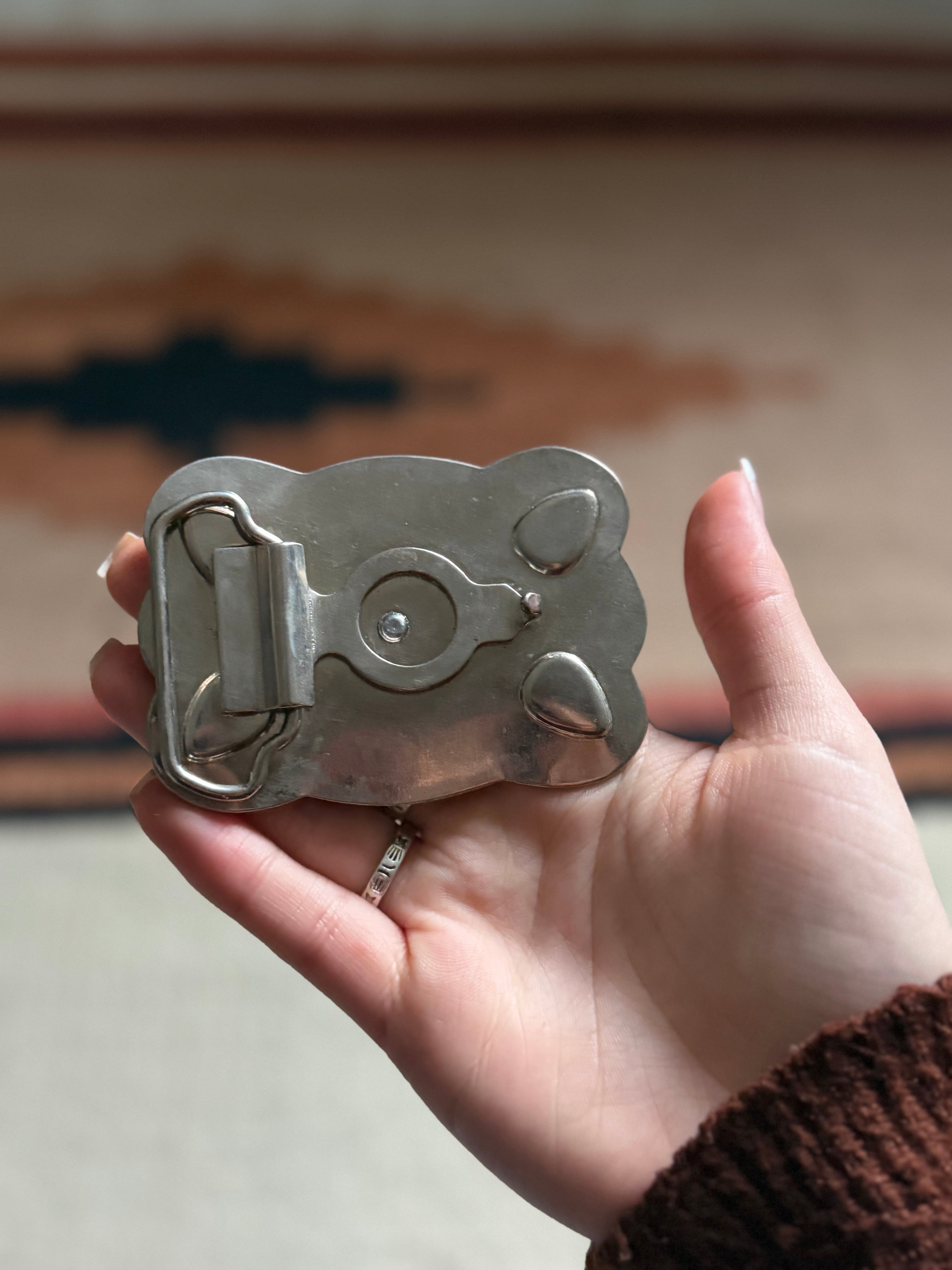 Square Dancers Belt Buckle