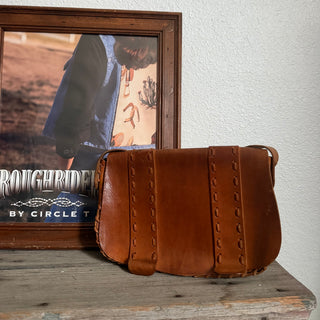 Vintage Chestnut Brown Leather Bag