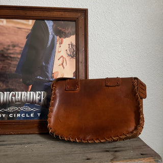 Vintage Chestnut Brown Leather Bag