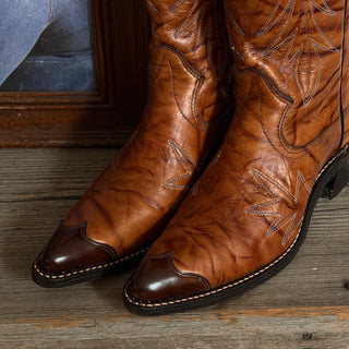 Tall Brown Texas Cowboy Boots - Women’s 6.5