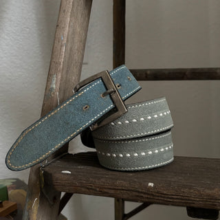 Blue Suede Belt - Sizes 32” - 35”