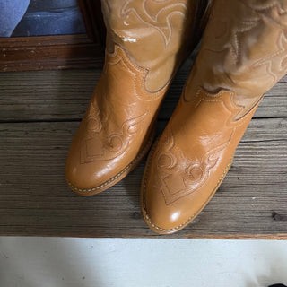 Brown Texas Cowboy Boots - Women’s 8