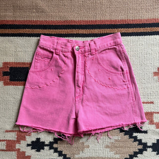 Vintage Pink Wrangler Cut Offs 24 inch waist for Women