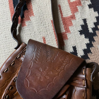 70s Tooled Leather Bag