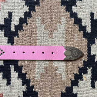 Pink Studded Belt - Sizes 32” - 34”