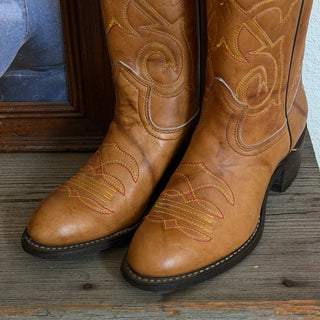 70s Brown Texas Cowboy Boots - Women’s 6