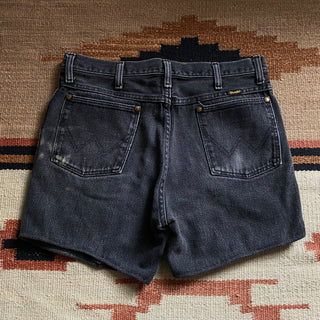 Vintage Black Wrangler Shorts 31 inch waist