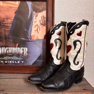 Acme 50s Heart Cowboy Boots, Women’s 7