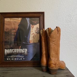 Marbled Leather Cowboy Boots - Women’s 6.5