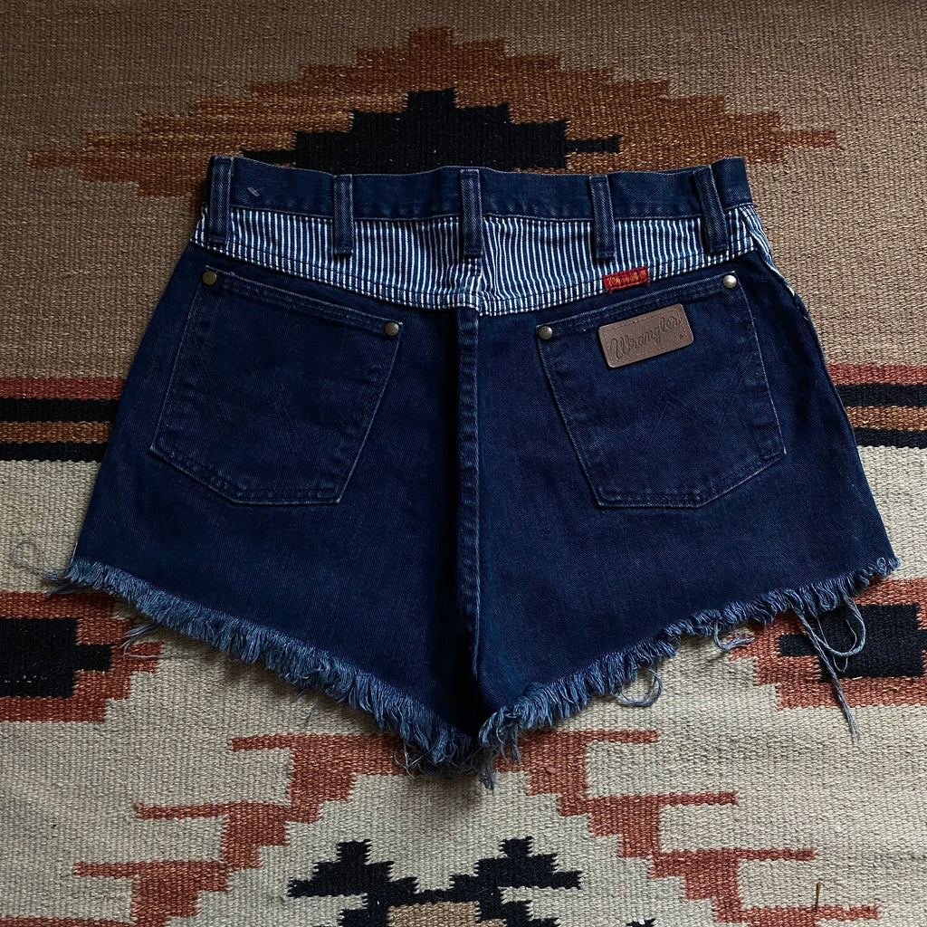 Pinstripe Blue Wranglers 32”