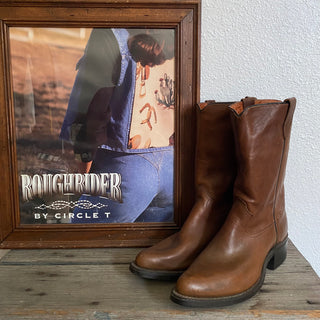 Brown Leather Cowboy Boots - Men’s 11 / Women’s 12.5