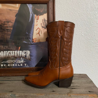 Texas Chestnut Cowboy Boots - Women’s 6