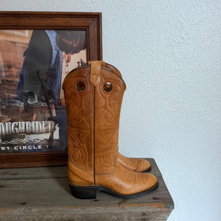 70s Brown Texas Cowboy Boots - Women’s 7 / 6.5