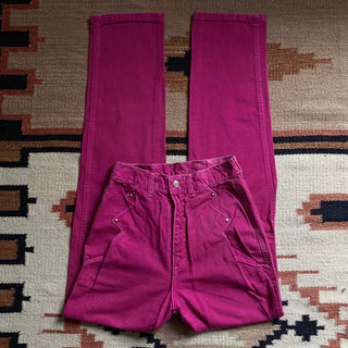 Vintage Pinkish Purple Bareback Jeans 26 inch waist for Women