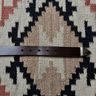 Brown Leather Western Belt - 28” - 31”
