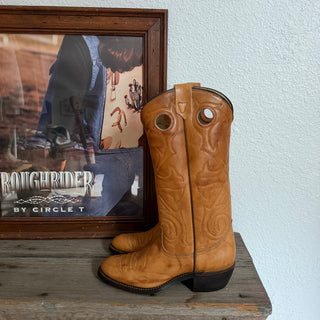 70s Brown Texas Cowboy Boots - Women’s 7 / 6.5