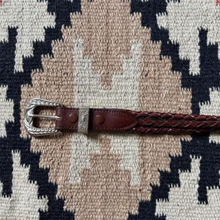 Brown Braided Belt - Sizes 27” - 30”