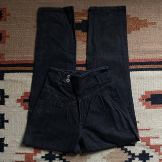 Vintage Bareback Black Wranglers 25 inch waist for Women