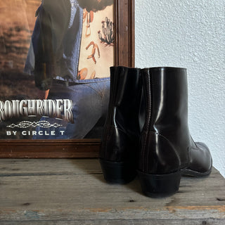 Black Side Zip Cowboy Boots - Men’s 8 / Women’s 9.5