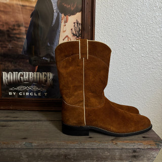 Brown Suede Cowboy Boots - Women’s 10