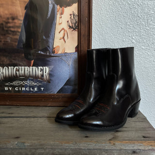 Black Side Zip Cowboy Boots - Men’s 8 / Women’s 9.5