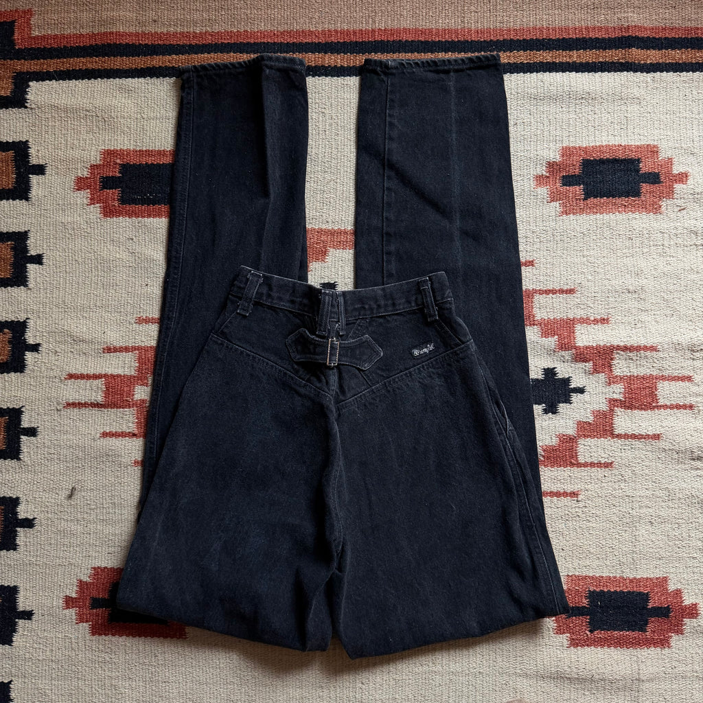 Buckle Back Black Wranglers 24”