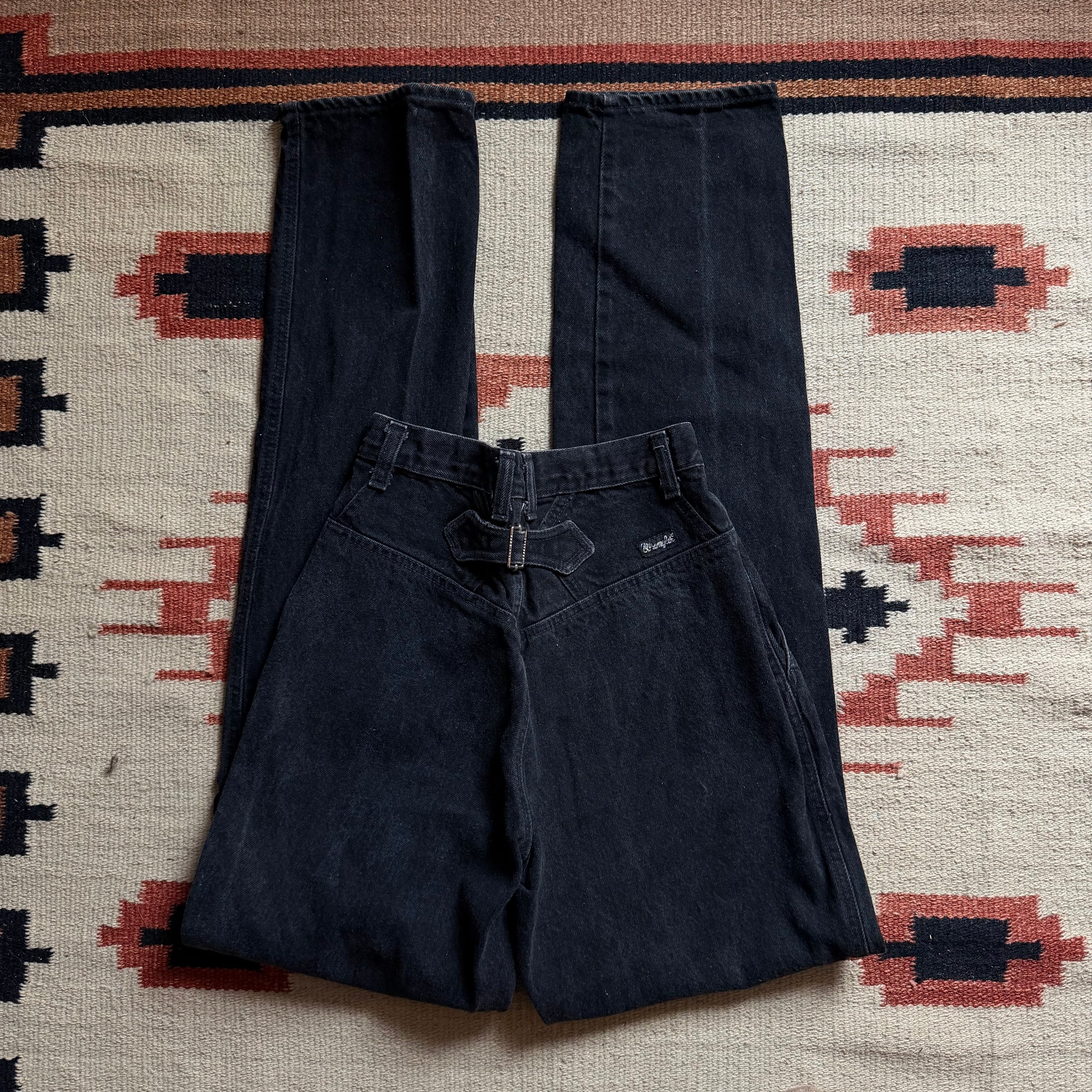 Buckle Back Black Wranglers 24”