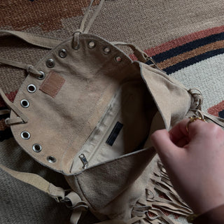 1970s Suede Fringe Purse