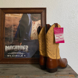 Brown 2 Tone Cowboy Boots - Women’s 6.5