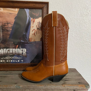 Tall Brown Cowboy Boots - Women’s 10
