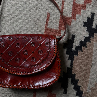 Vintage Mini Floral Leather Bag