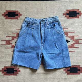 Baby Blue Wrangler Cut Offs - 25”