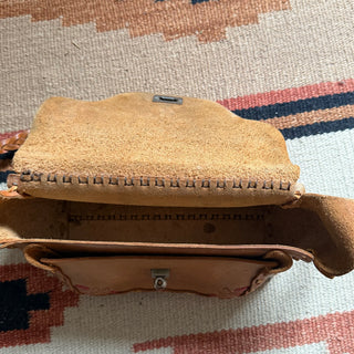1970s Strawberry Tooled Purse