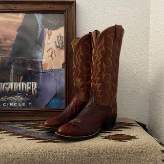 Brown Tony Lama Cowboy Boots - Women’s 5.5