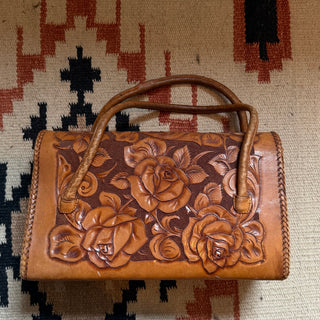 Tooled Leather 1960s Cowgirl Purse