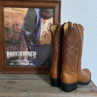Classic Brown Cowboy Boots - Women’s 8.5