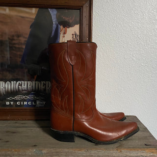 Brown Country Cowboy Boots - Men’s 8.5 / Women’s 10