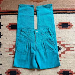Vintage Stoney River Turquoise Jeans 26 inch waist for Women