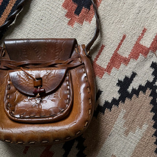 70s Tooled Leather Bag