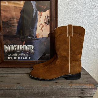 Brown Suede Cowboy Boots - Women’s 10