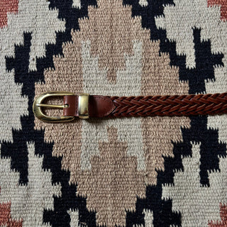 Braided Leather Belt - Any size up to 35”