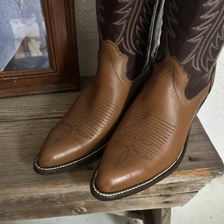 Forest Brown Texas Cowboy Boots - Men’s 10.5 / Women’s 12