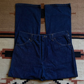 Vintage Navy Blue Rustler Jeans 34 inch waist for Men