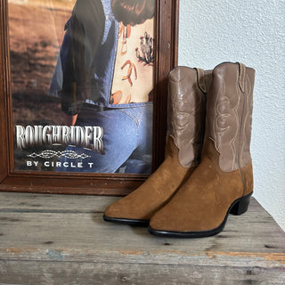 Brown Suede Cowboy Boots - Women’s 9