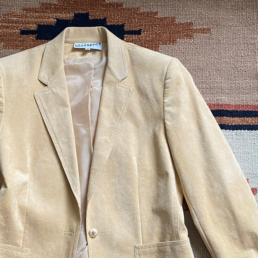 Faux Suede Blazer - Small