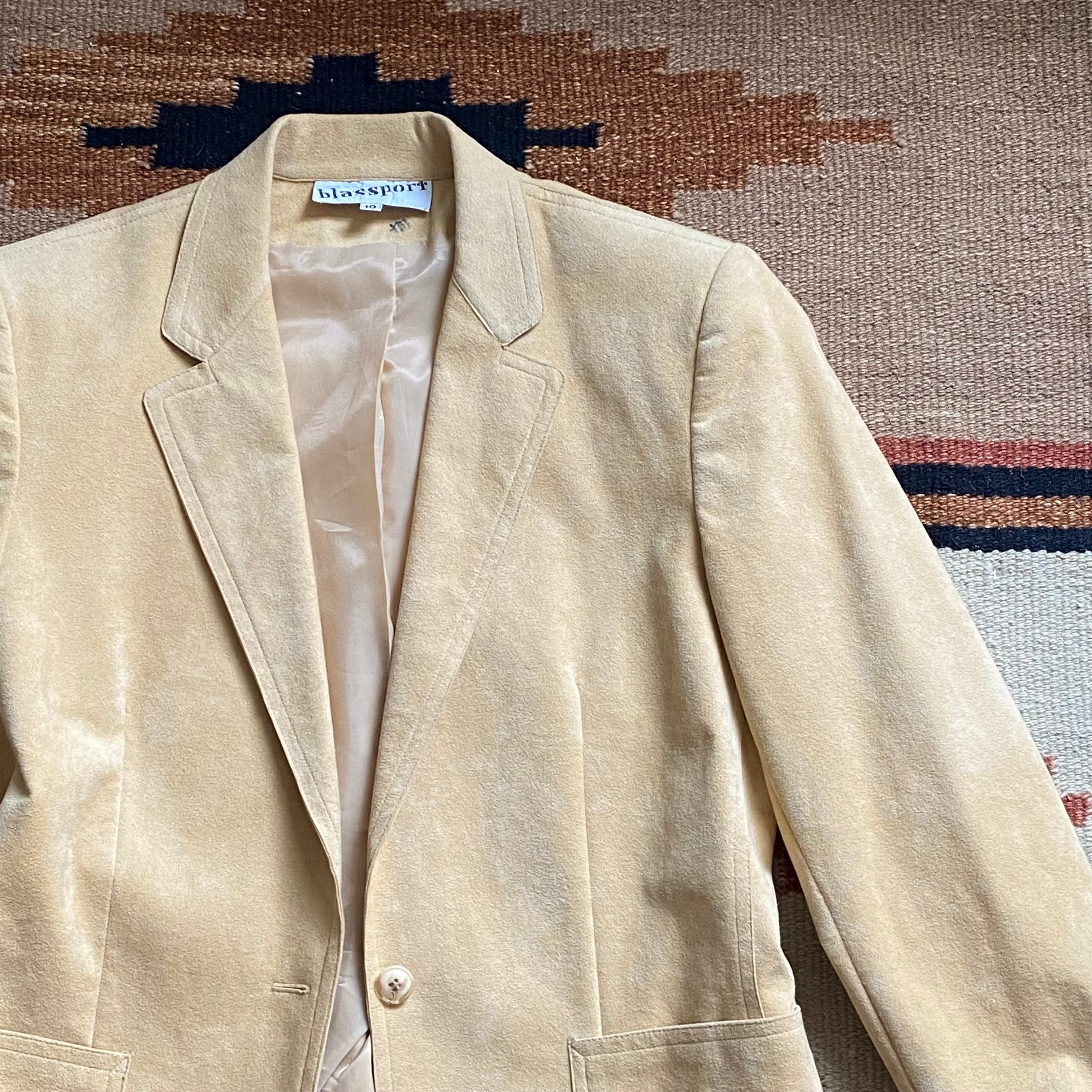 Faux Suede Blazer - Small