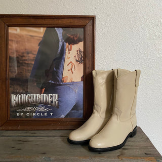 Cream Roper Cowboy Boots - Women’s 8.5
